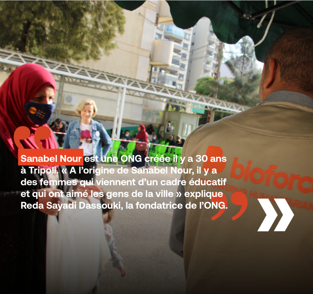 Sanabel Nour est une ONG créée il y a 30 ans à Tripoli. « A l’origine de Sanabel Nour, il y a des femmes qui viennent d’un cadre éducatif et qui ont aimé les gens de la ville » explique Reda Sayadi Dassouki, la fondatrice de l’ONG.