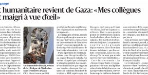 Dans la presse : à Gaza et en France, deux parcours d’alumni Bioforce à la une de la presse régionale