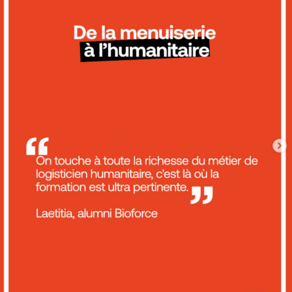 Informations sur le parcours de Laetitia.