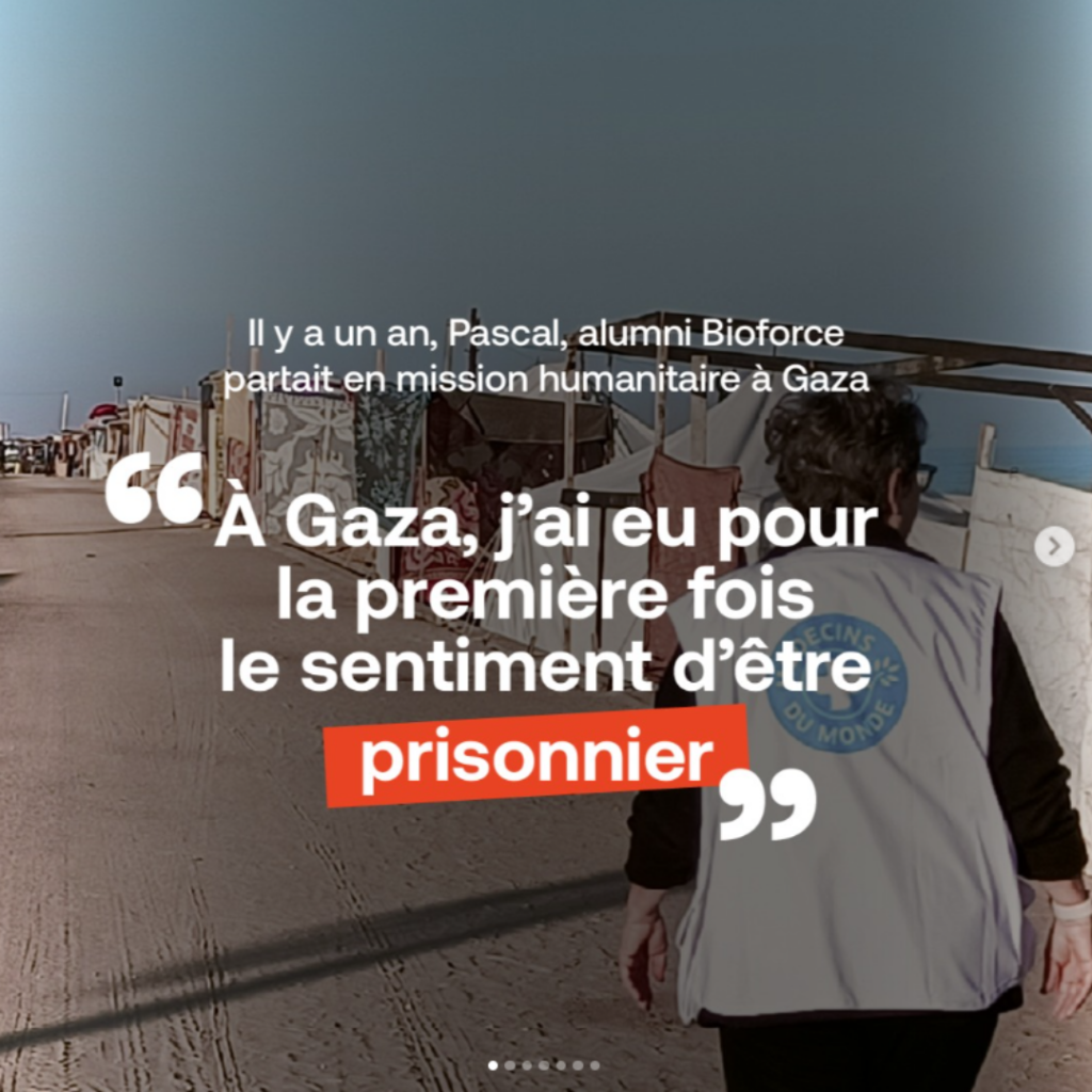 Pascal de dos, sur le terrain.