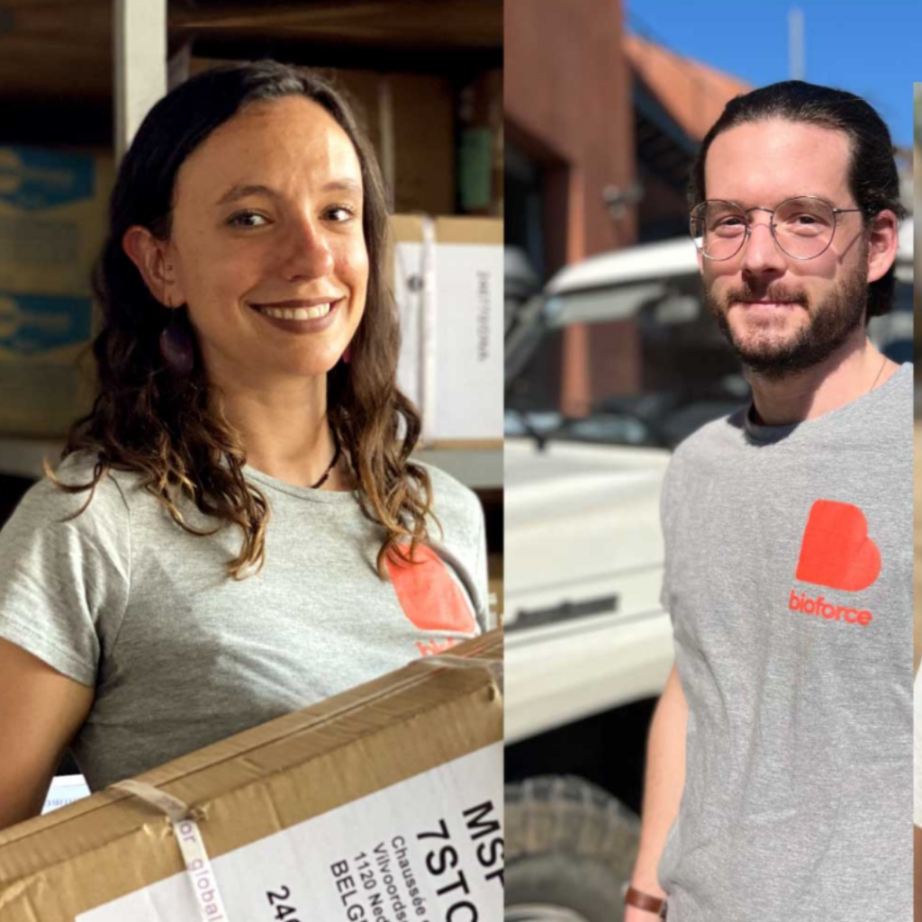 Deux apprenants de Bioforce.