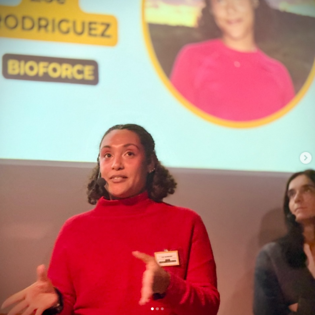 Zoé, élève de notre Bachelor, prenant la parole durant l’évènement.