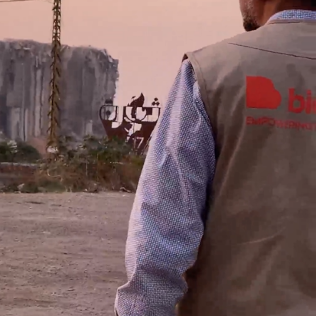 Apprenant Bioforce sur le terrain.