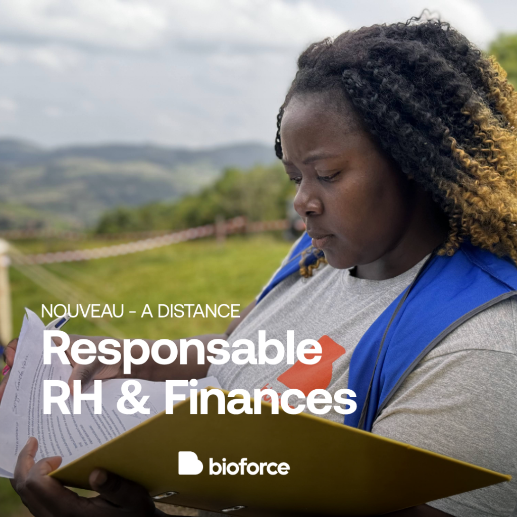 Apprenante Bioforce sur le terrain.