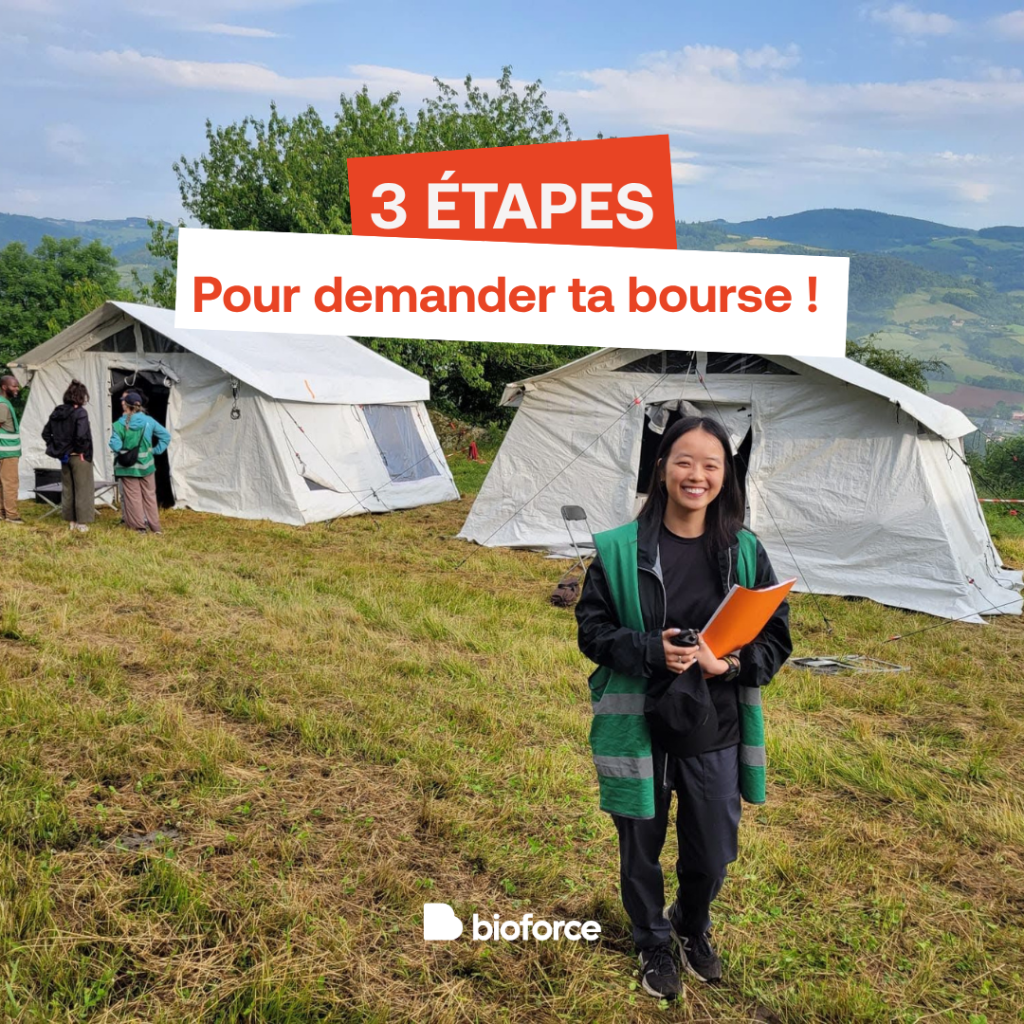 Une élève lors d’un exercice terrain.