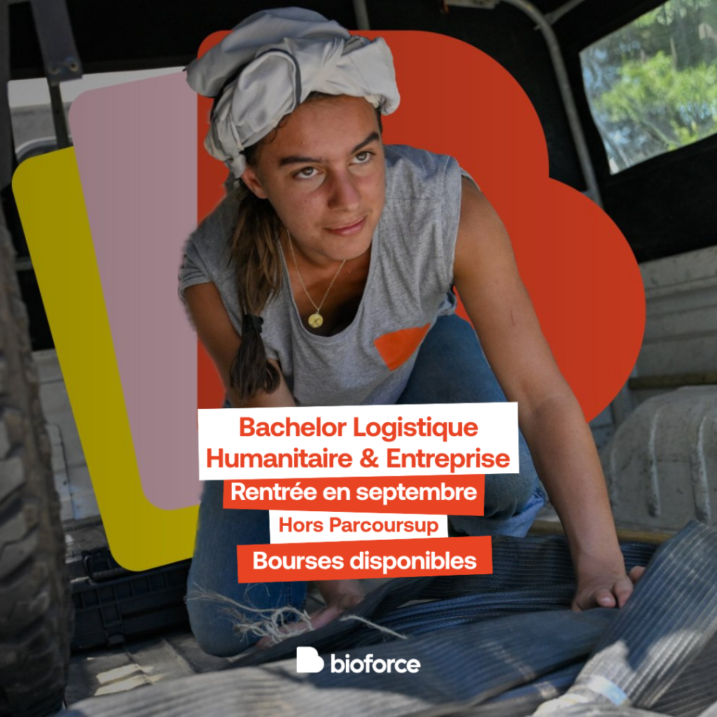 Elève lors d’une application terrain.