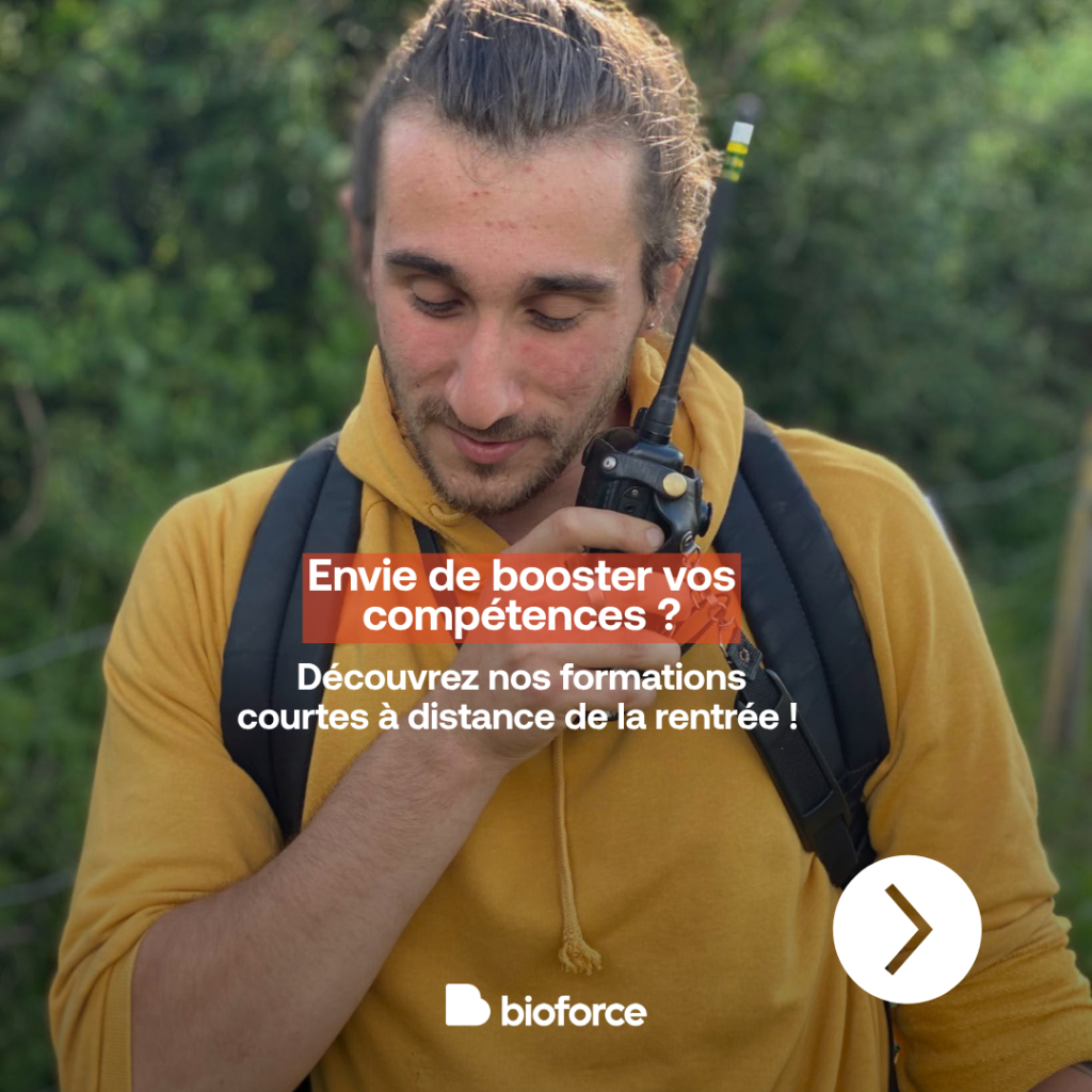 Apprenant sur le terrain.